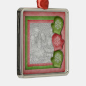 Kerstfotoversiering Metalen Ornament (Rechts)