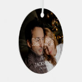 Kerstfotoversiering Metalen Ornament (Voorkant Rechts)