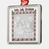 Kerstfotoversiering Metalen Ornament (Links)