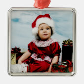 Kerstfotoversiering Metalen Ornament (Voorkant)