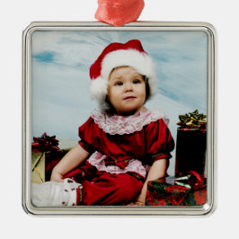 Kerstfotoversiering Metalen Ornament