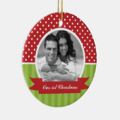 kerstfotoversieringen keramisch ornament (Rechts)