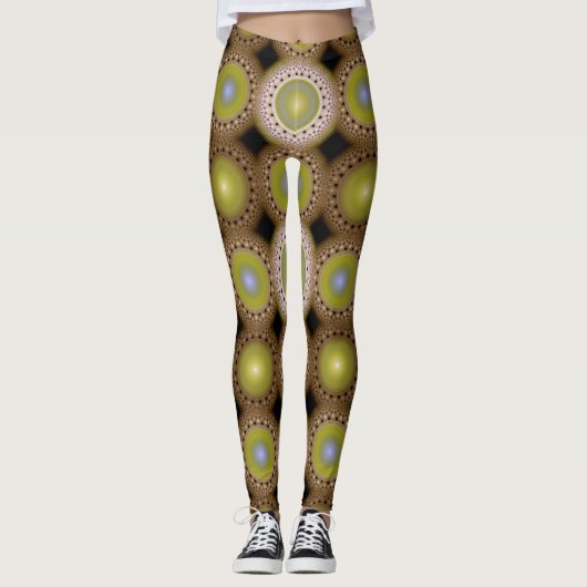 kerstfractal leggings (Voorkant)