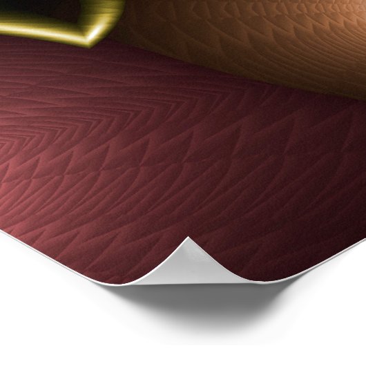 Kerstfractal Spiral Poster (Hoek)