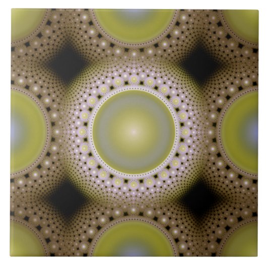 kerstfractal tegeltje (Voorkant)