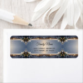 Kerstframe retouradreslabel etiket (Insitu)
