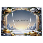 Kerstframe Vakantie Cgiftas Groot Cadeauzakje (Achterkant)