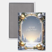 Kerstframe Vakantie Magneet (Voorkant / Achterkant)