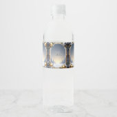 Kerstframe Vakantie Waterfles Label Etiket (Voorkant)