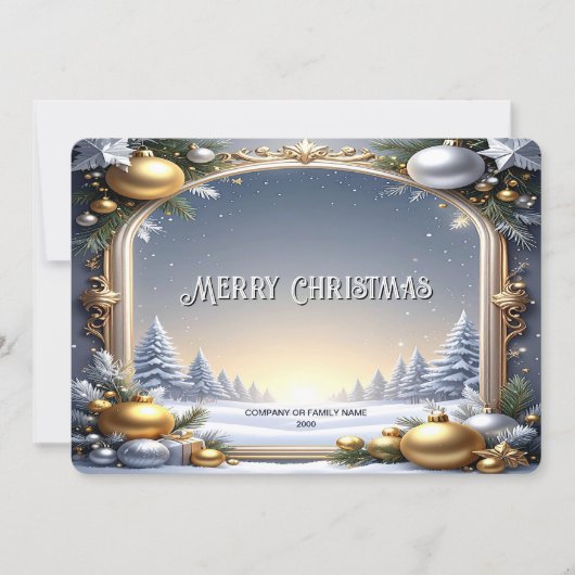 Kerstframe Vakantiegroet Feestdagenkaart (Voorkant)