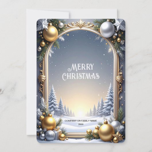 Kerstframe Vakantiegroet Feestdagenkaart (Voorkant)