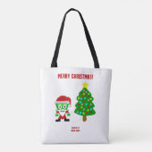 KerstFrankenCheese Canvas tas (Achterkant)