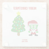 KerstFrankenCheese Glass Onderzetter (Achterkant)