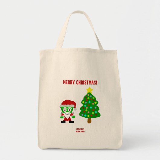 KerstFrankenCheese Grocery Tas (Voorkant)