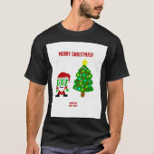 KerstFrankenCheese Mannen Black Basic T Shirt (Voorkant)
