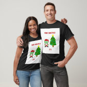 KerstFrankenCheese Mannen Black Basic T Shirt (Unisex)