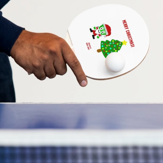 KerstFrankenCheese Ping Pong Paddle Tafeltennisbatje (Insitu)