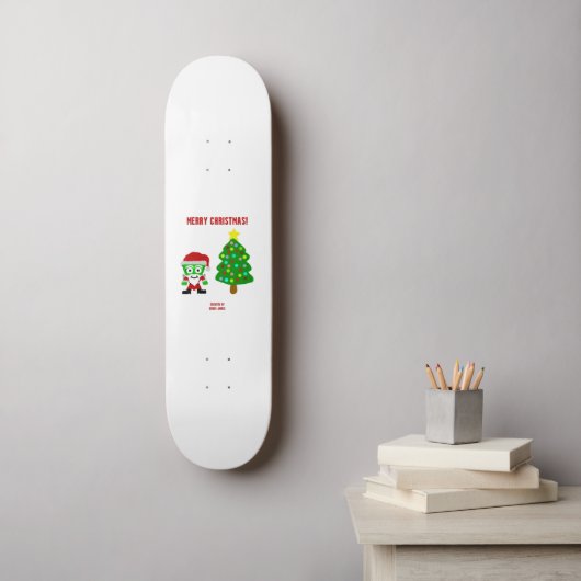 KerstFrankenCheese Skateboard (Muurkunst)