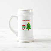 KerstFrankenCheese Stein-Mok Bierpul (Links)