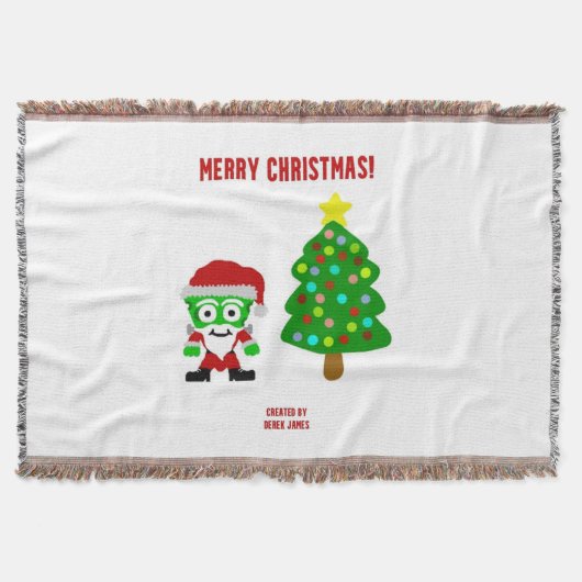 KerstFrankenCheese Throw Blanket Deken (Voorkant)