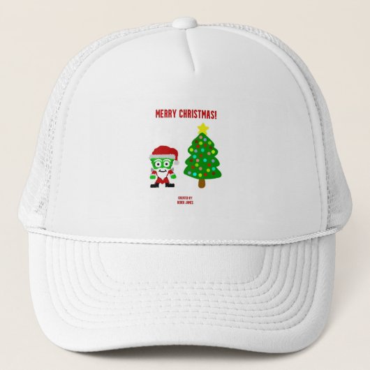 KerstFrankenCheese Trucker Hat Pet (Voorkant)