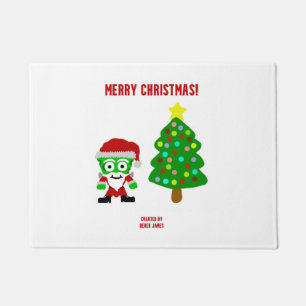 KerstfrankenKaas Deurklep Deurmat