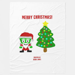 KerstfrankenKaas Grote Vleekbank Fleece Deken