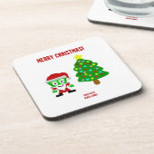 kerstFrankenKaas Hard Onderzetter van plastic (Linkerzijde)