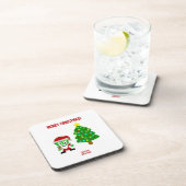 kerstFrankenKaas Hard Onderzetter van plastic (Rechterzijde)