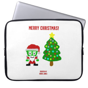 KerstfrankenKaas-neopreenlaptophoes Laptop Sleeve