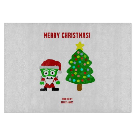 KerstFrankenKaas snijbord Snijplank (Voorkant)