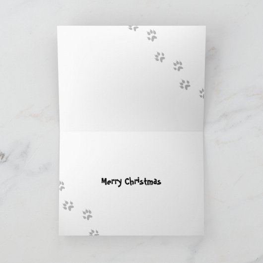 Kerstfreret Feestdagen Kaart (Binnen)