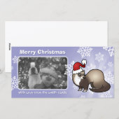 Kerstfreret Feestdagenkaart (Voorkant / Achterkant)