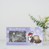 Kerstfreret Feestdagenkaart (Staand voorkant)