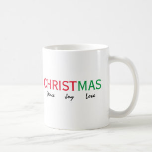 KERSTFRIEDEN JOY LIEFDE TYPOGRAFIE KOFFIEMOK