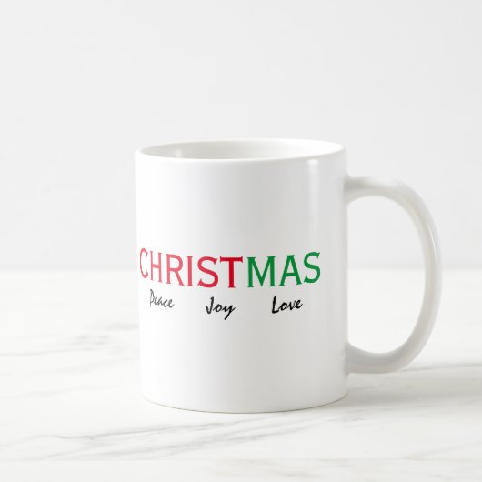 KERSTFRIEDEN JOY LIEFDE TYPOGRAFIE KOFFIEMOK (Rechts)