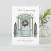 Kerstfront Porch Colonial door beweging Aankondiging (Staand voorkant)