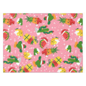 Kerstfruit Aardbei Watermeloen citroen Tafelkleed (Voorkant (Horizontaal))