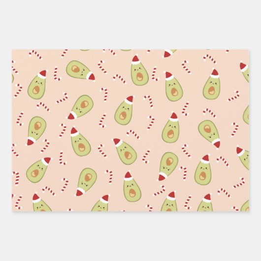 kerstfruit inpakpapier vel (Voorkant)