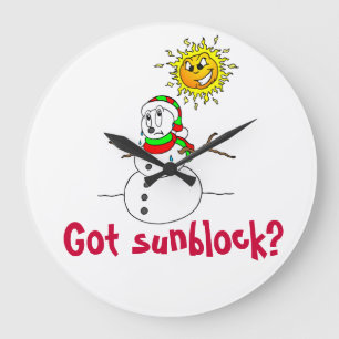 KerstFunny Snowman Joke Grote Klok