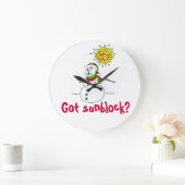 KerstFunny Snowman Joke Grote Klok (Huis)