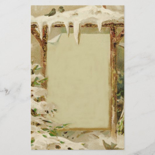 -kerstgaarscène briefpapier (Voorkant)