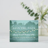 Kerstgala Forsyth Park Savannah GA Party Briefkaart (Staand voorkant)