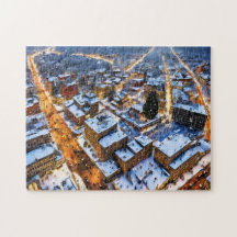 Kerstgalerij Kunst Fotopuzzels Winterstad