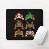 Kerstgamercontroller voor snelle Mannen voor games Muismat (Met muis)