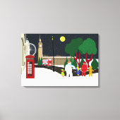 Kerstgang in London Canvas Print (Voorkant)