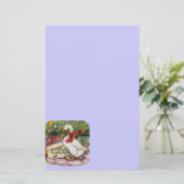 kerstgans briefpapier (Staand voorkant)