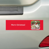 kerstgans bumpersticker (Op auto)