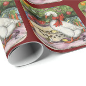 kerstgans cadeaupapier (Rol Hoek)