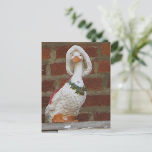 kerstgans feestdagenkaart (Staand voorkant)